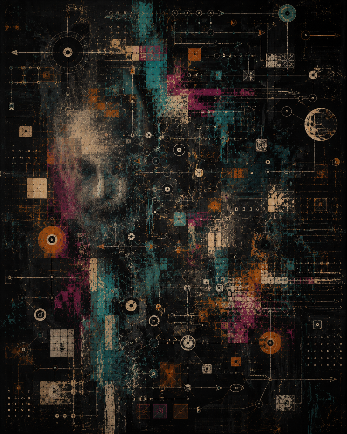 KRD cinematic artwork showing chaotic creative and technical signals becoming structured production systems